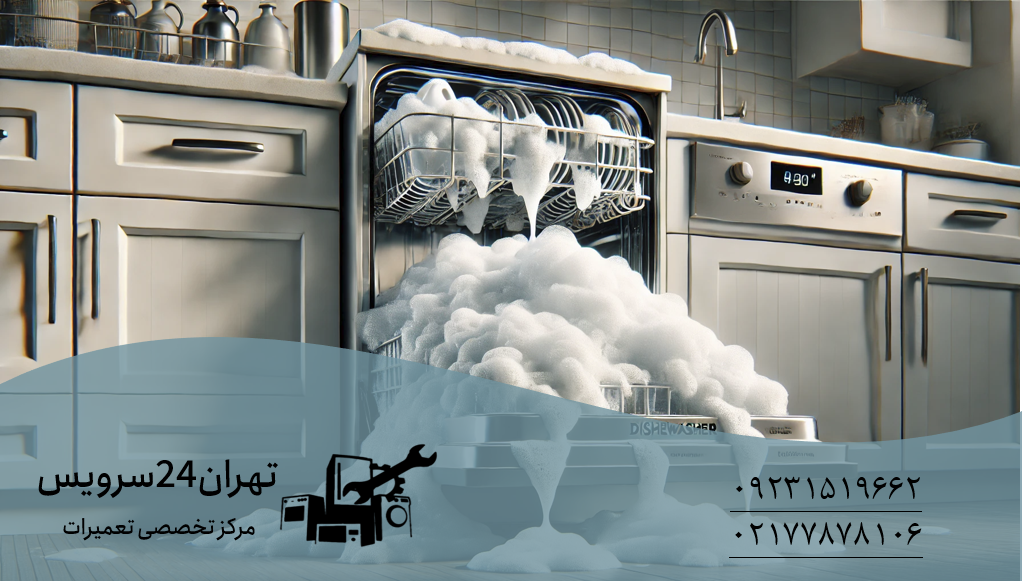 ماندن کف در ماشین ظرفشویی